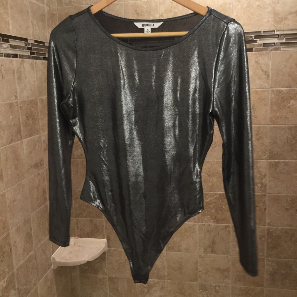 NWOT BB Dakota Metallic Bodysuit