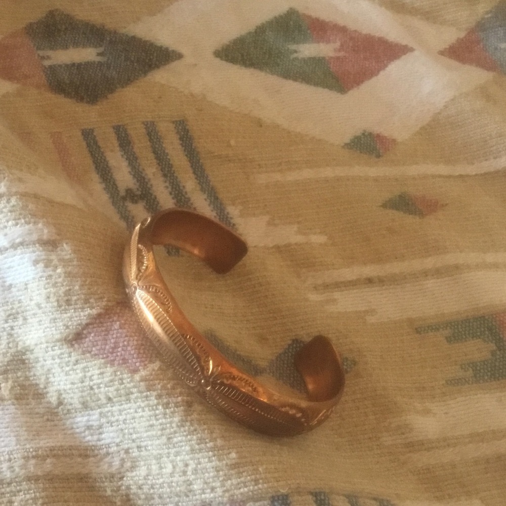 Bracelet Native American Solid Copper Unworn - image 2