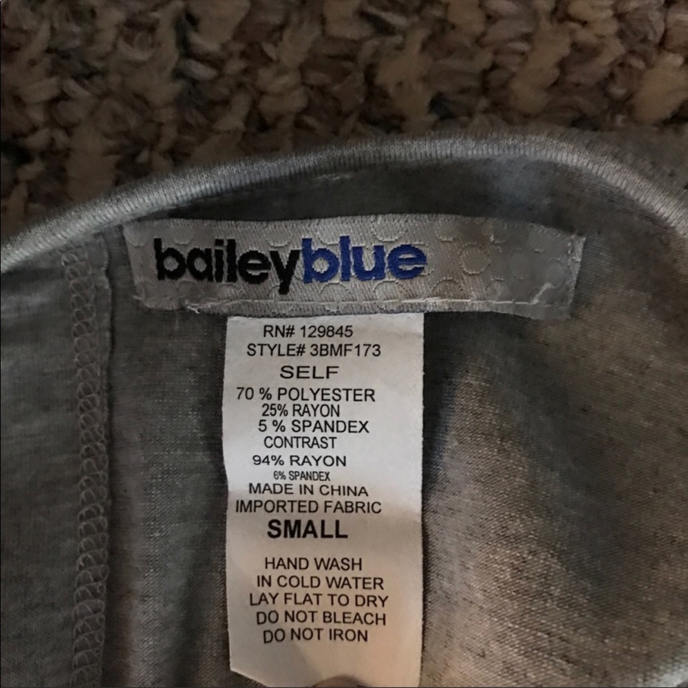 Bailey Blue Dress Black Gray Slv - Picture 5 of 6