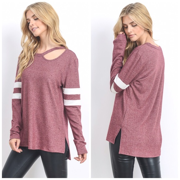 LAST 1! ❤️Super soft French Terry Tunic! In Mauve - Picture 3 of 4
