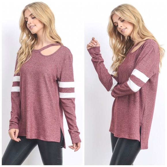 LAST 1! ❤️Super soft French Terry Tunic! In Mauve - Picture 2 of 4