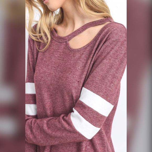 LAST 1! ❤️Super soft French Terry Tunic! In Mauve - Picture 4 of 4