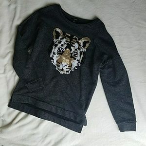 Sequin Tiger Sweatshirt