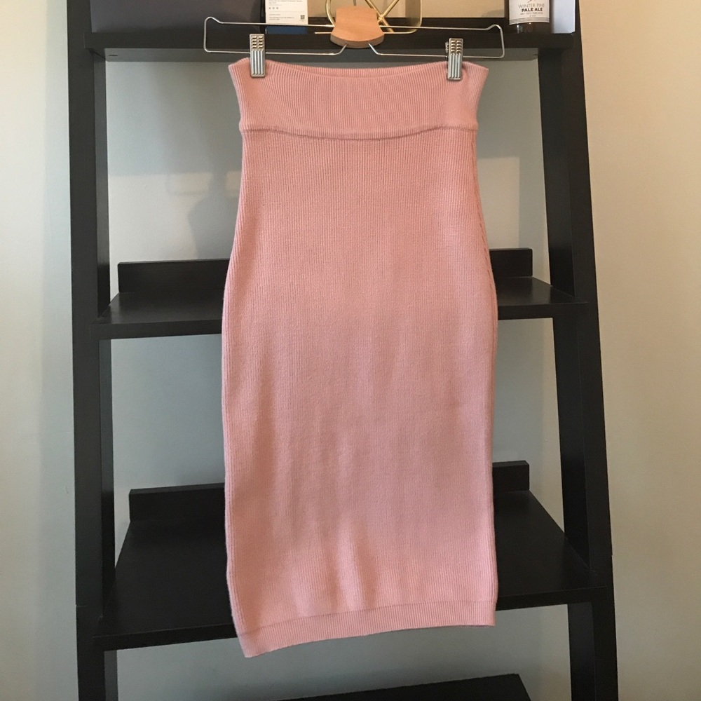 Forever 21 Muted Pink Sweater Skirt - Size S
