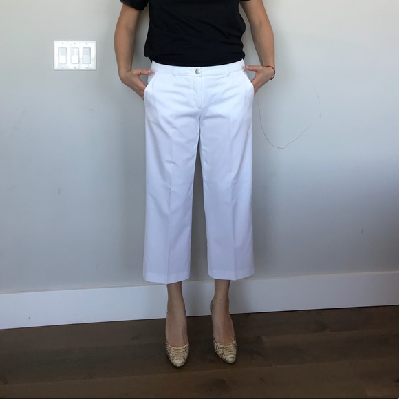 Lightweight White Modern Culottes Plus - Picture 2 of 8