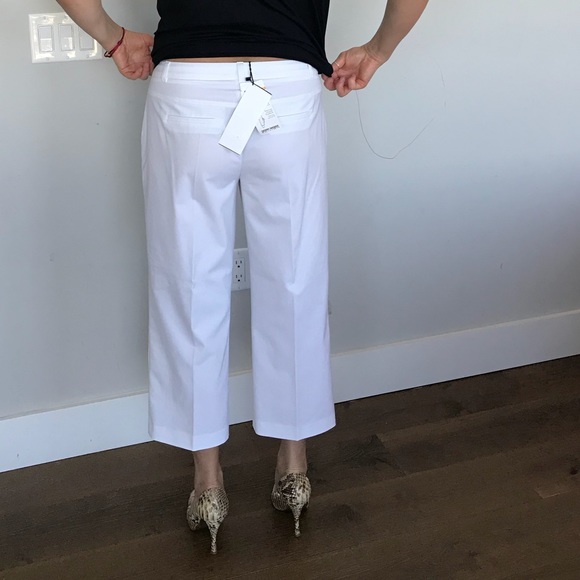 Lightweight White Modern Culottes Plus - Picture 3 of 8