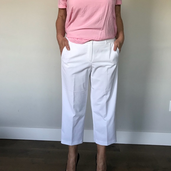 Lightweight White Modern Culottes Plus - Picture 5 of 8