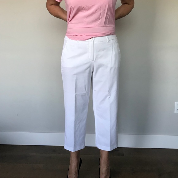Lightweight White Modern Culottes Plus - Picture 7 of 8
