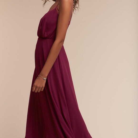 BHLDN Dove dress by Watters size 6 black cherry Anthropologie bridesmaid dress - Picture 5 of 7