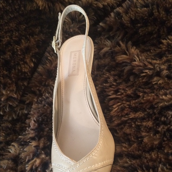 Nude leather pumps - Picture 3 of 3