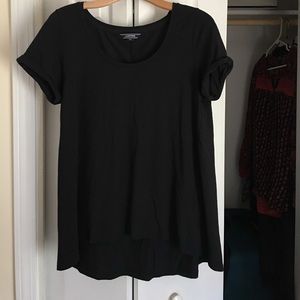 Lands End short sleeve hi low top