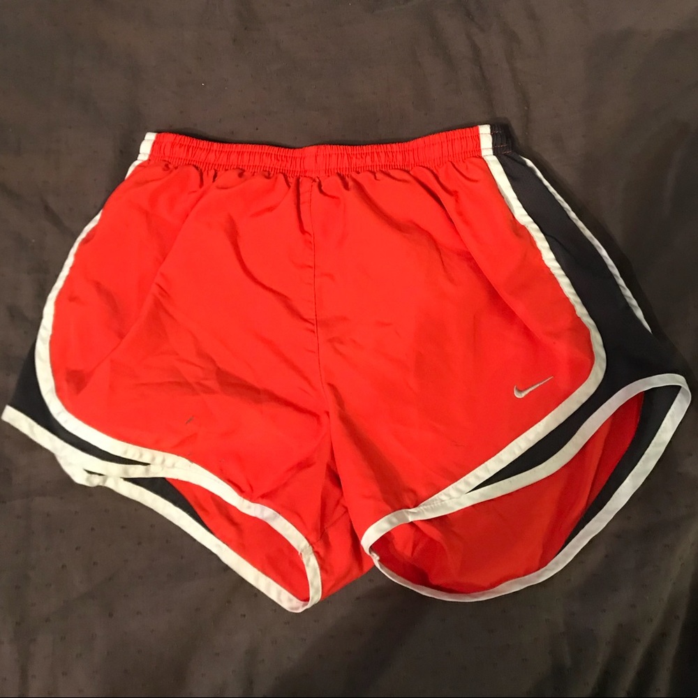 Orange Nike Running Shorts