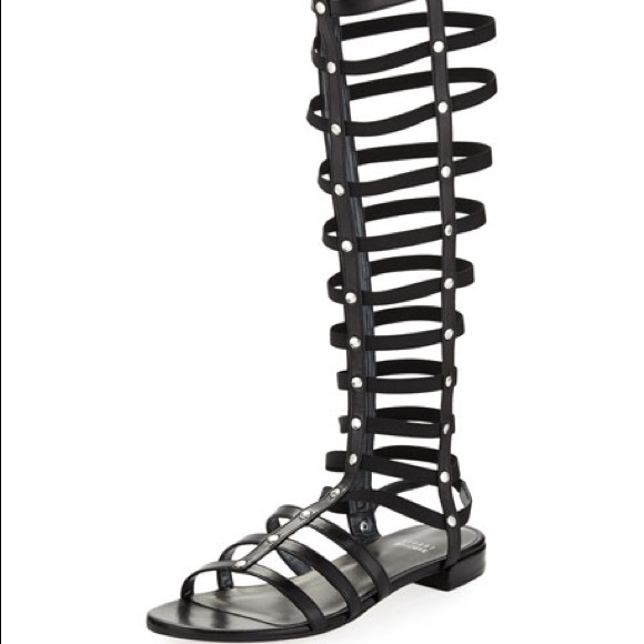 Like new! Stuart Weitzman black gladiator sandal - Picture 2 of 3
