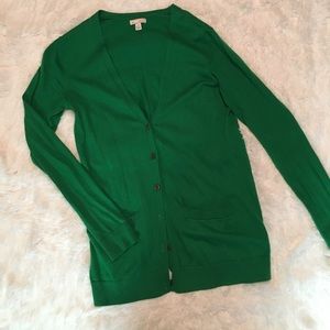 GAP Emerald Green Cardigan. Sz Small