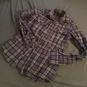 Mens The Cockpit Flannel Button Up Shirt - Size XS