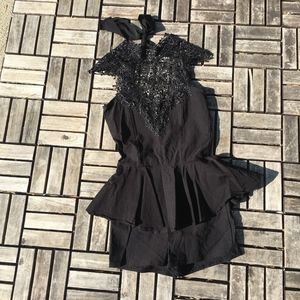 Sexy Solemio Victorian Lace with Peplum Romper!!