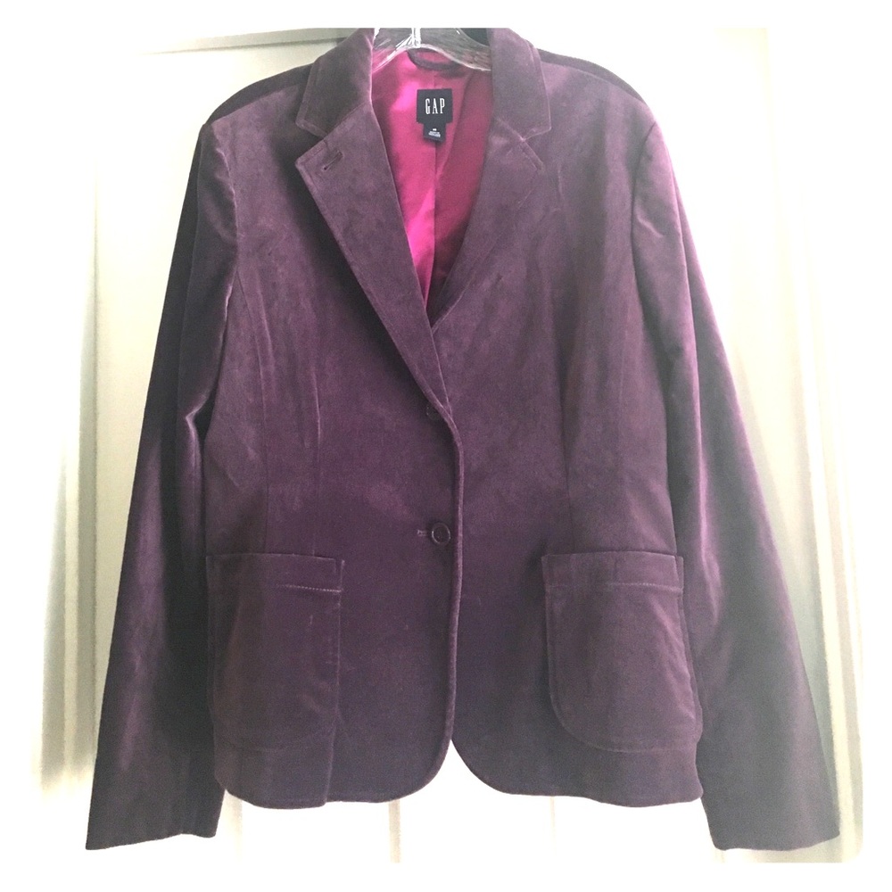 GAP Purple Velvet Blazer