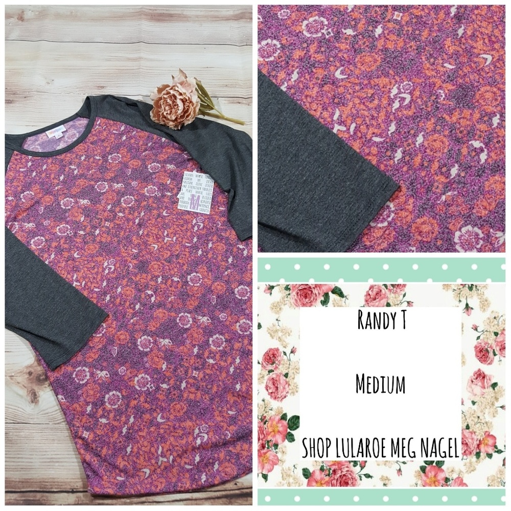 LuLaRoe Randy Baseball T Medium