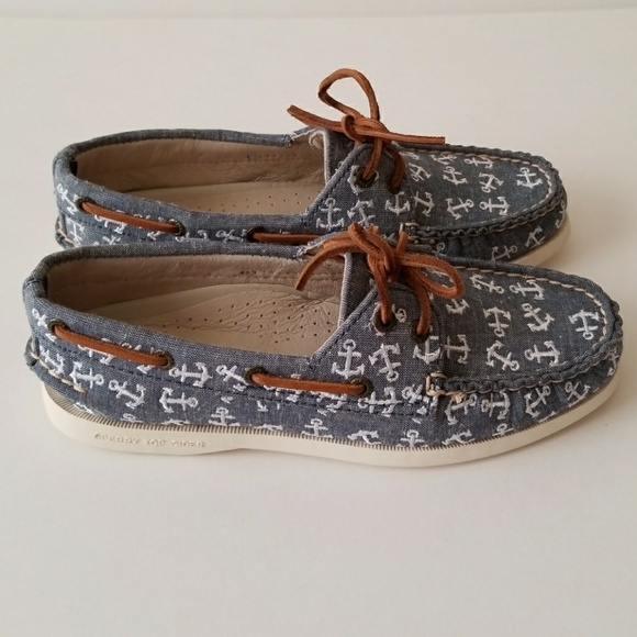 J.Crew Anchor Sperry Top Sider Shoes 6.5 - Picture 2 of 8