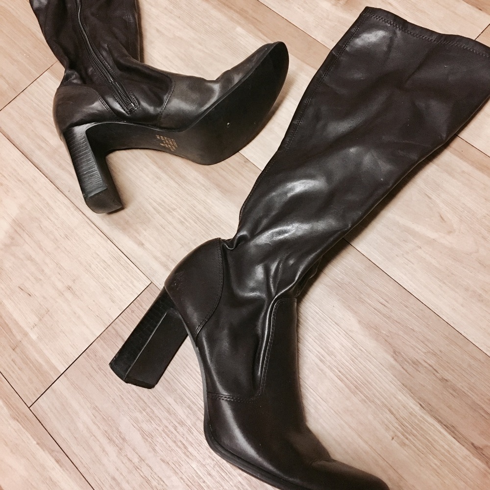 Prima real lether high heels boots