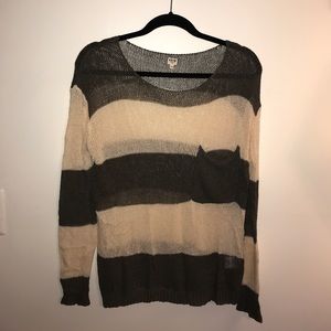 Sheer Uniq Striped Sweater