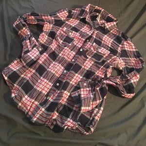 Live 4 Truth Womens Flannel Button Up Shirt Size L