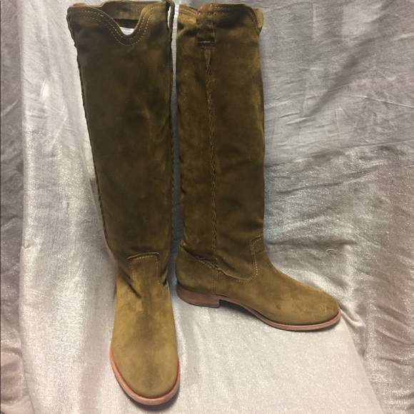 NEW! Frye Cara Suede Tall Boots, #3478326-WHE - Picture 3 of 8