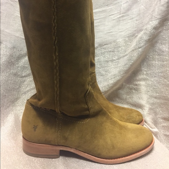 NEW! Frye Cara Suede Tall Boots, #3478326-WHE - Picture 4 of 8