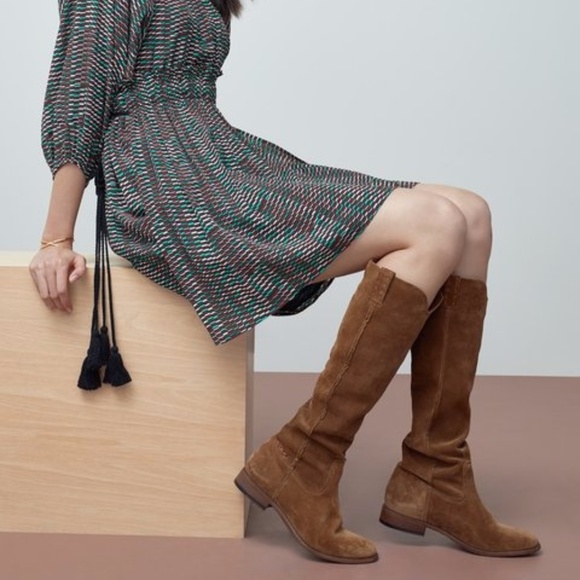 NEW! Frye Cara Suede Tall Boots, #3478326-WHE - Picture 2 of 8