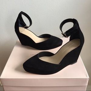 Loeffler Randall Jules Ankle-Strap Wedge Sandals