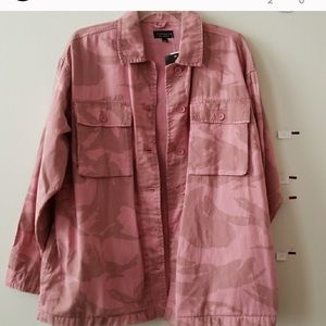 Topshop pink Camo jacket