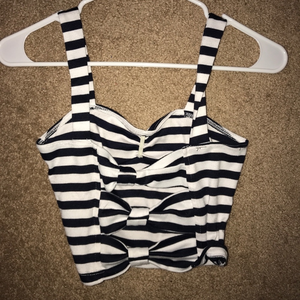 Striped crop top