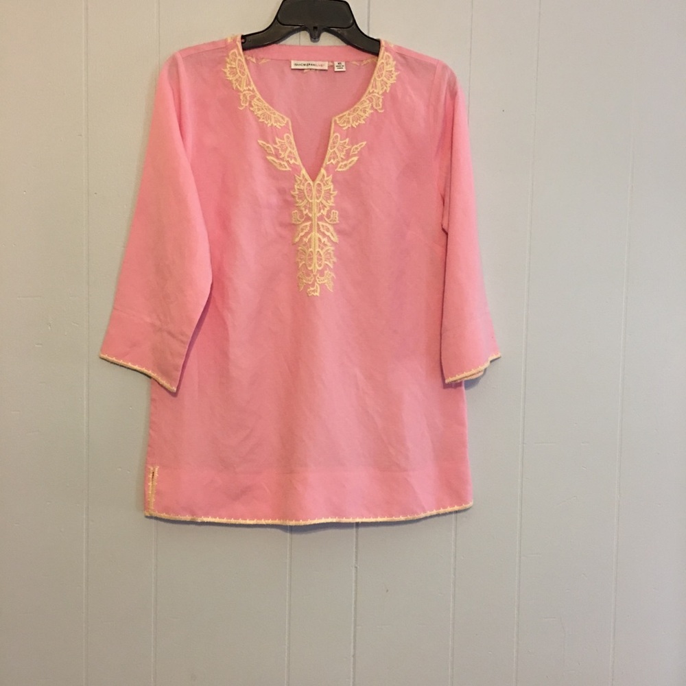 Pink Embroidered Top