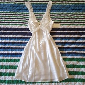 Built up satin chemise nightie