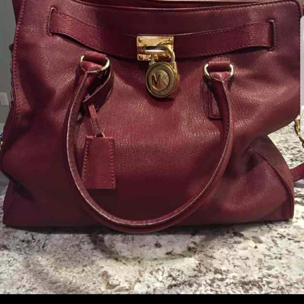 Michael Kors Hamilton Merlot with wallet