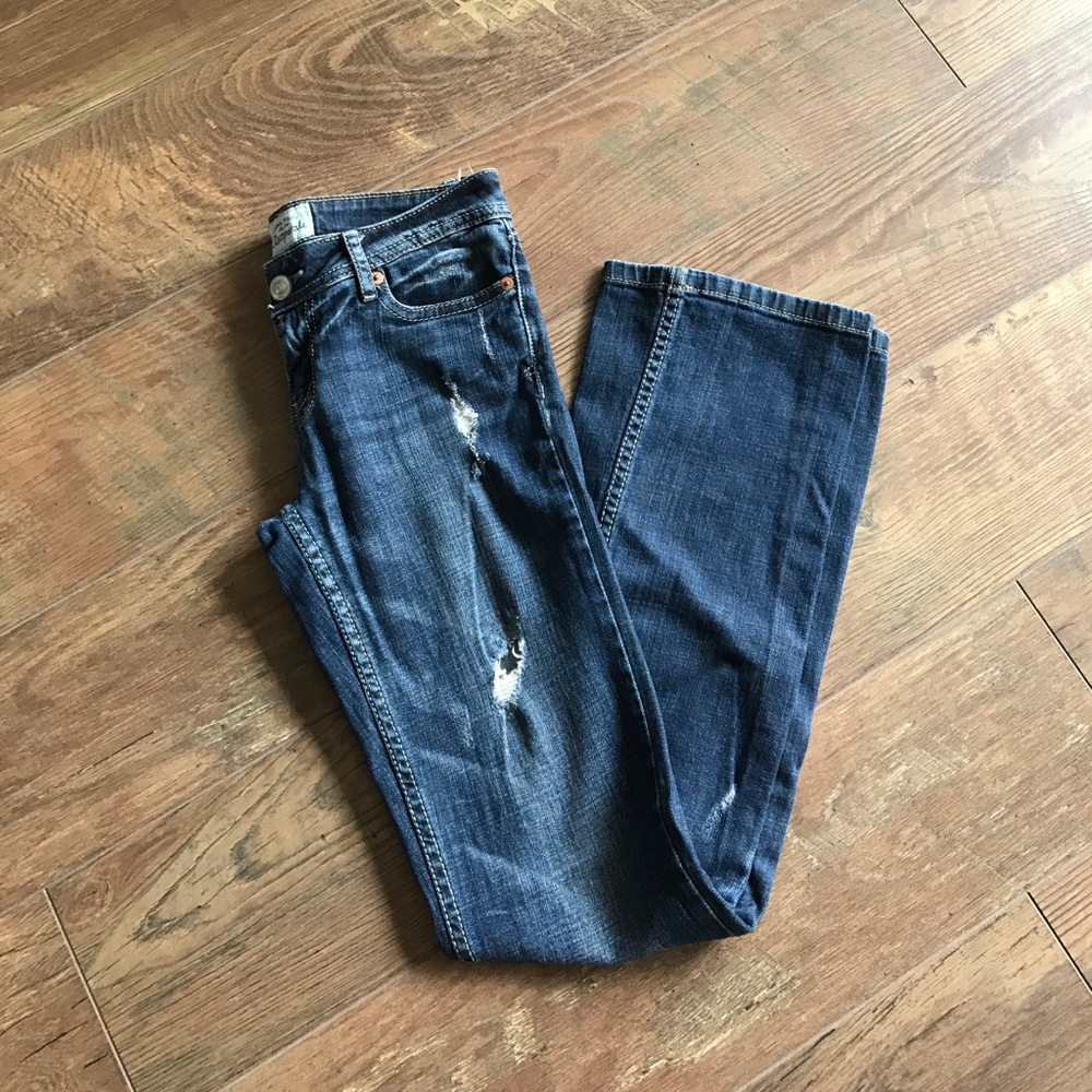 Aeropostale Distressed Bootcut Jeans