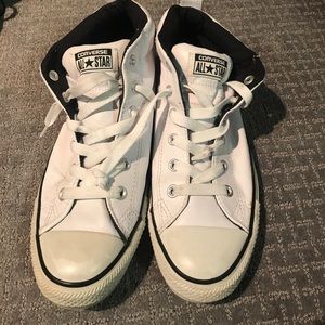 White leather converse