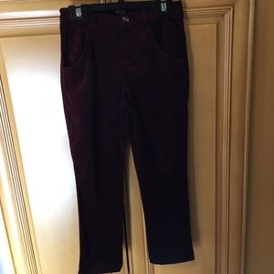Burgundy Boys pants size 8