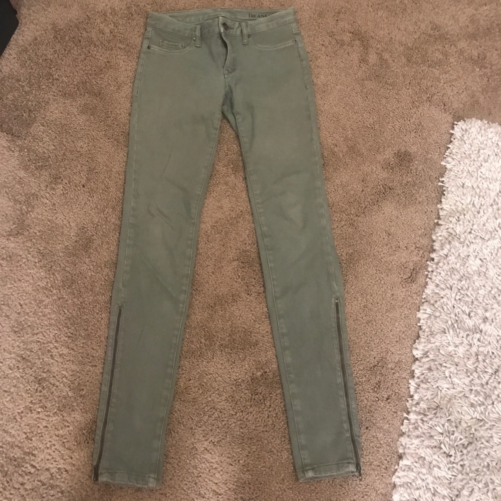 Blank NYC skinny jeans with zipper detail