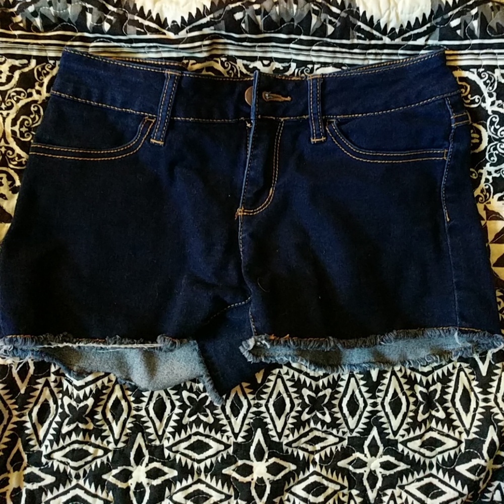 Blue jean shorts
