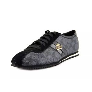 Coach Ivy Logo Tennis shoes genuine suede