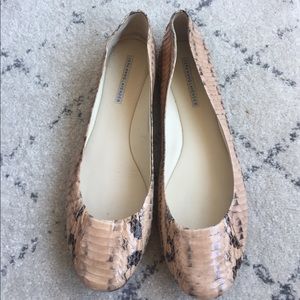 Vera Wang Lavender Python Ballet Flats
