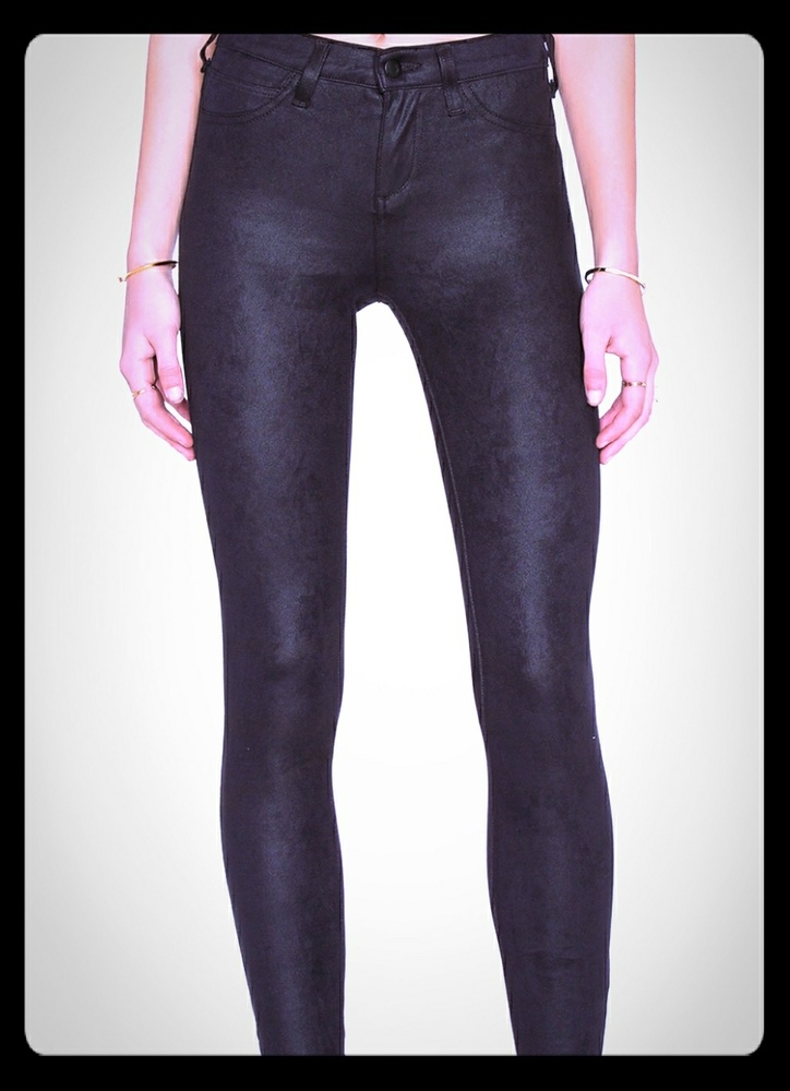 Joe's leather skinny ankle pants