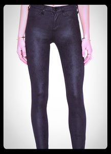 Joe's leather skinny ankle pants