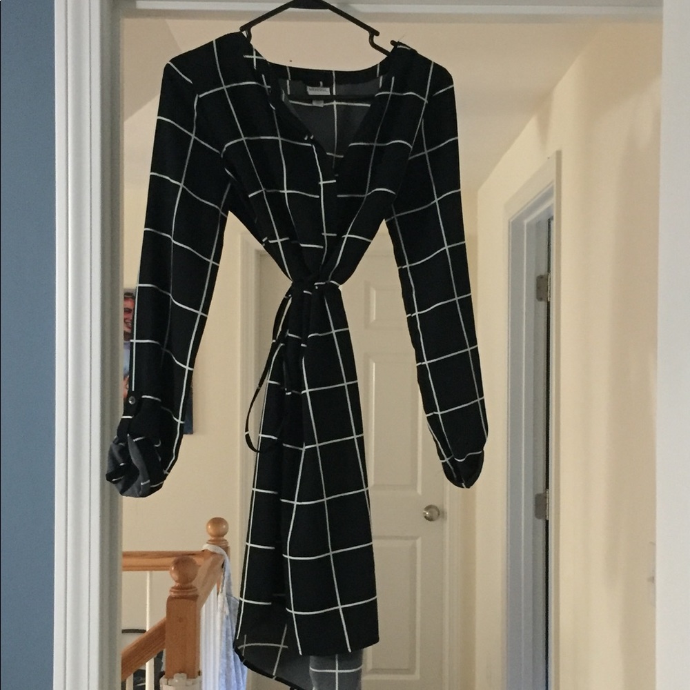 Black and white dress