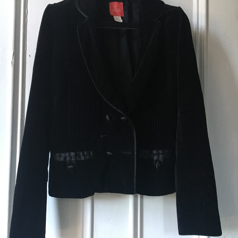Black Velvet Blazer