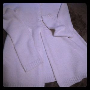 a.n.a white baby doll cardigan