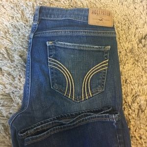 bootcut hollister blue jeans