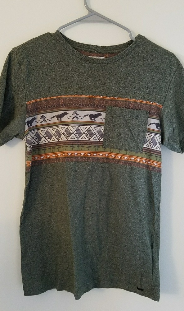 Olive Green graphic tee