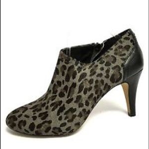 Vince Camuto Shoes - Vince Camuto Gray Leopard Calf Hair Vala Booties Vince Camuto Shoes - Vince Camuto Gray Leopard Calf Hair Vala Booties